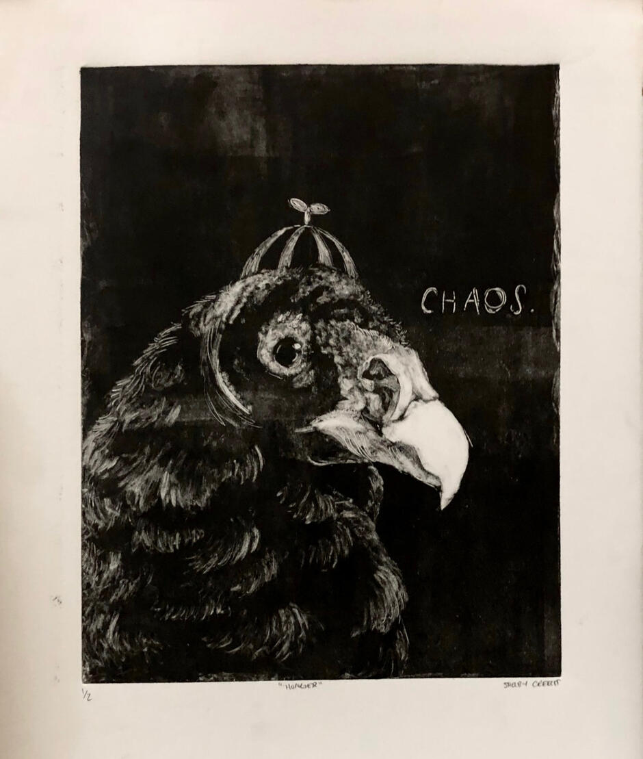 &quot;Consumption&quot; Monoprint