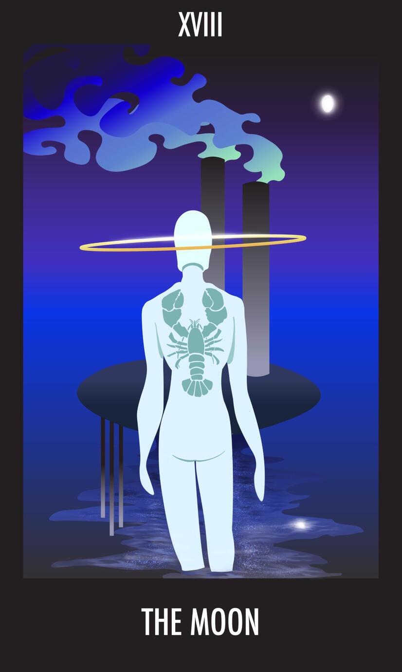 “The Moon” Tarot Card